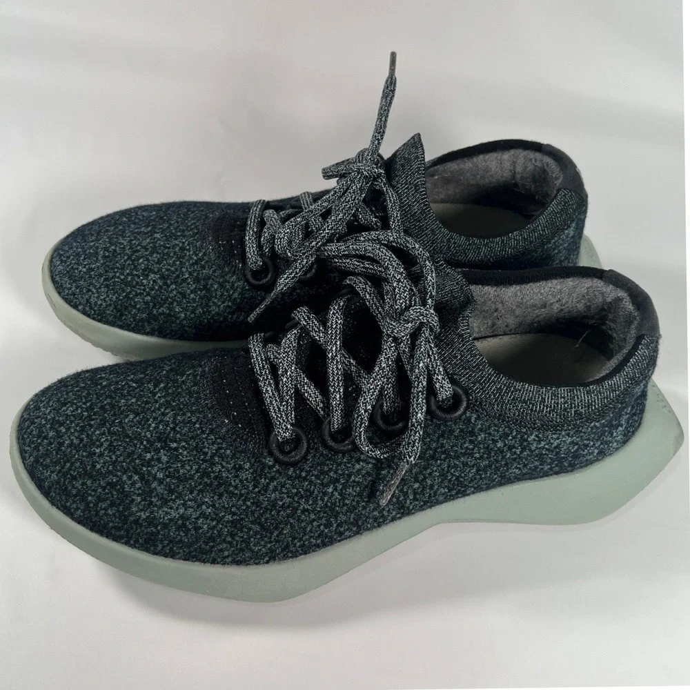 Allbirds Women's Wool Dasher 2 Mizzle WD2 Natural‎ Black Running Shoes W10